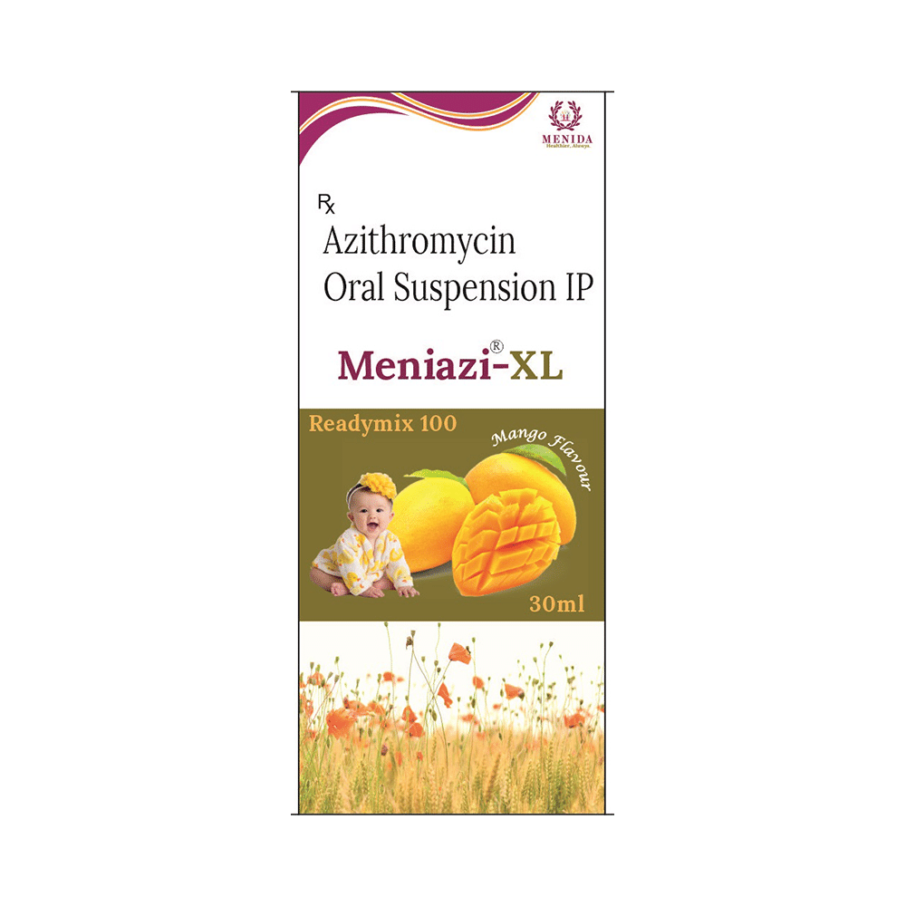 Meniazi-XL Readymix 100 Oral Suspension Mango - Image 1