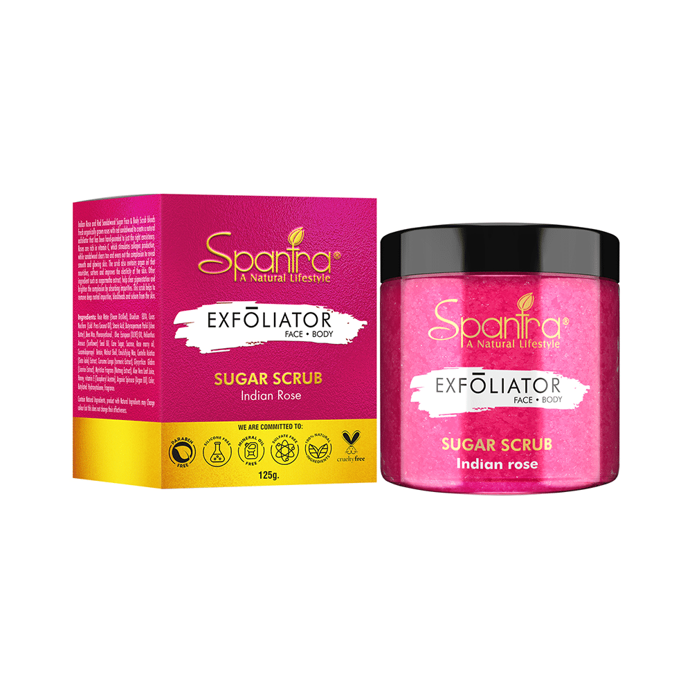 Spantra Exfoliator Sugar Scrub Indian Rose - Image 1