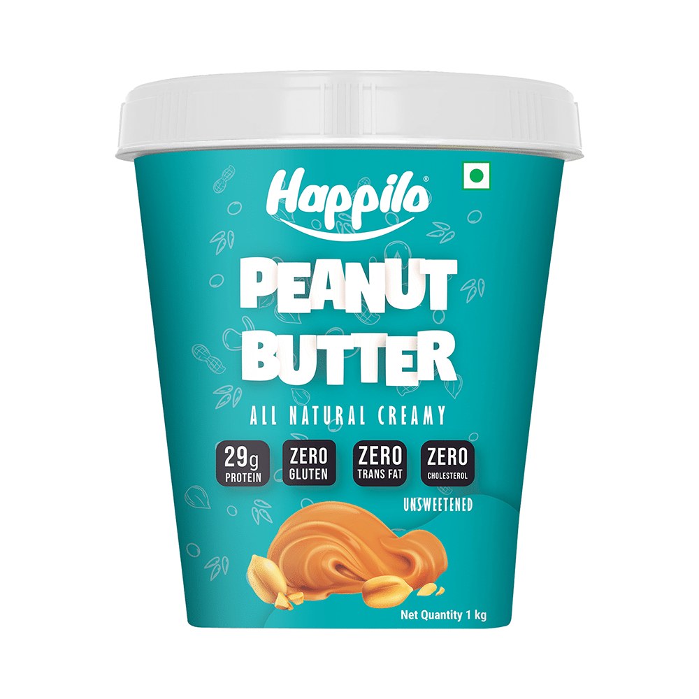 Happilo All Natural Unsweetened Peanut Butter Creamy