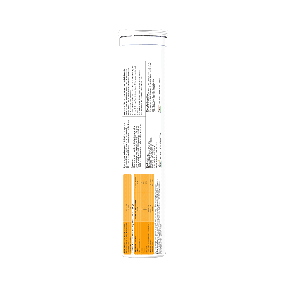 Nuvox Cz with Real Amla Extract Top Up Effervescent Tablet (16 Each) Orange - Image 2