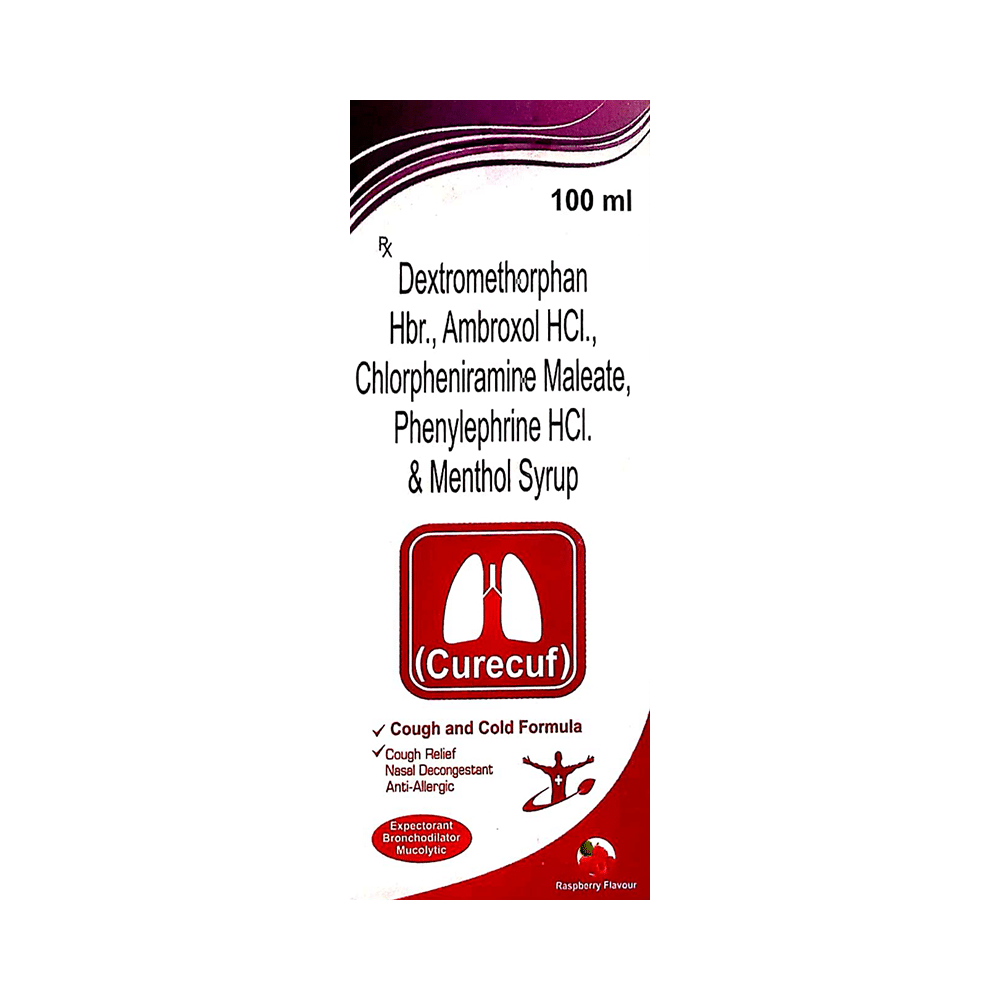 Curecuf Syrup Raspberry - Image 1