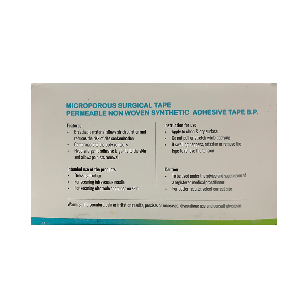 Mohini Microporous Surgical Tape 10cm x 9.1m - Image 2