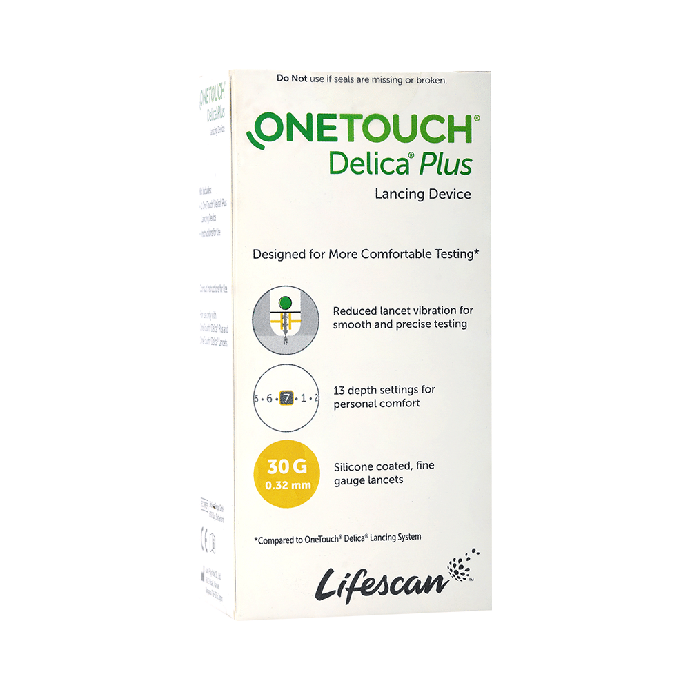 OneTouch Delica Plus Lancing Device with Delica Plus 25 Lancet - Image 2