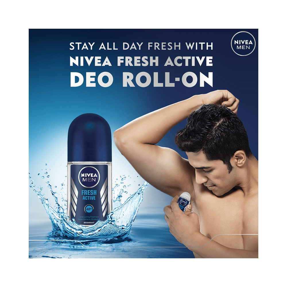 Nivea Men Deodorant Roll On Fresh Active - Image 4