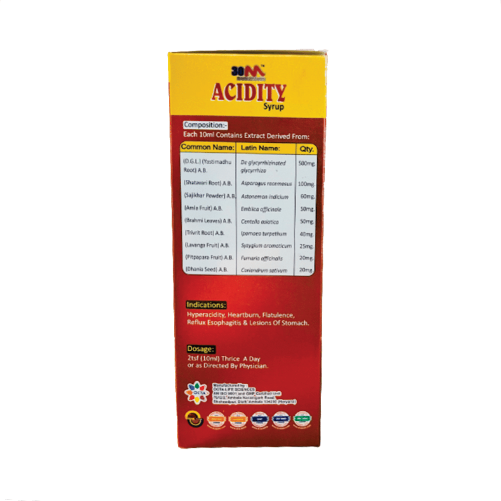 30M Acidity Syrup (200ml Each) Sugar Free - Image 2