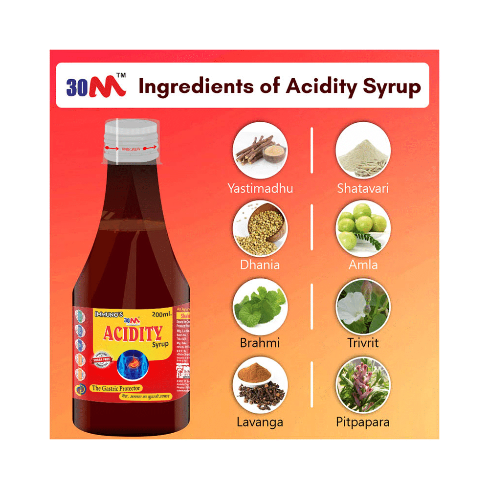 30M Acidity Syrup (200ml Each) Sugar Free - Image 4