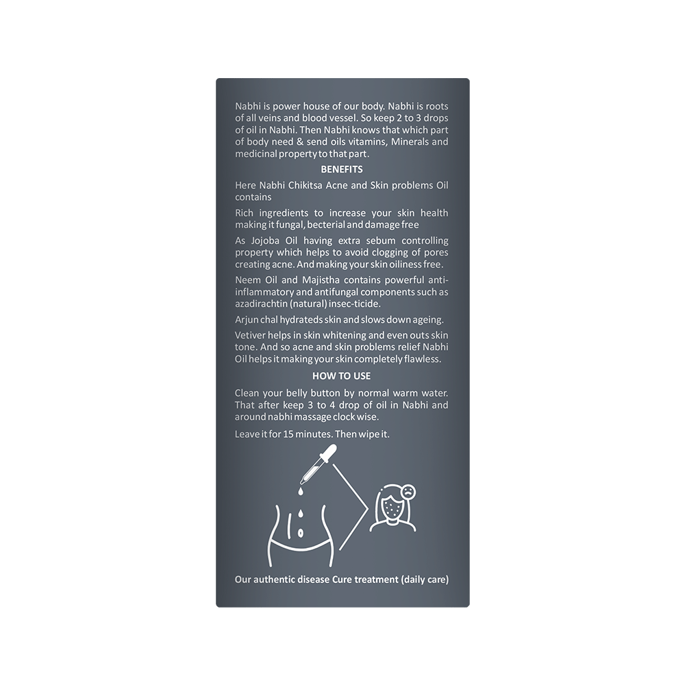 24 CT Naturals Acne and Skin Problems Nabhi Chikitsa Oil - Image 6