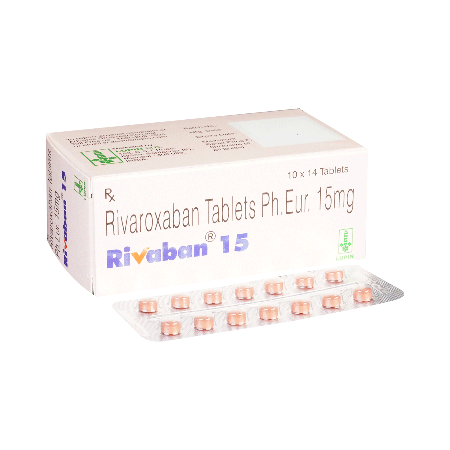 Rivaban 15 Tablet - Image 1