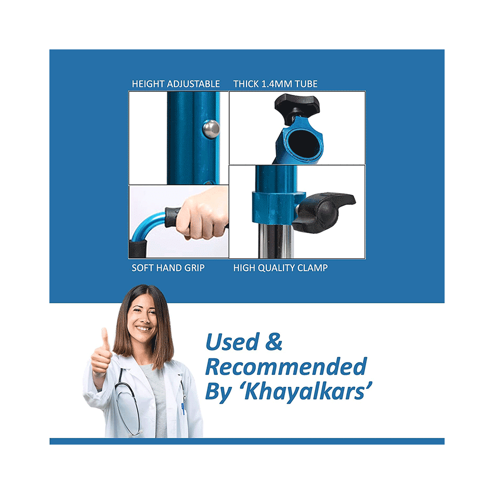 Entros KL921L Portable Height Adjustable 4 Leg Aluminium Stick - Image 5