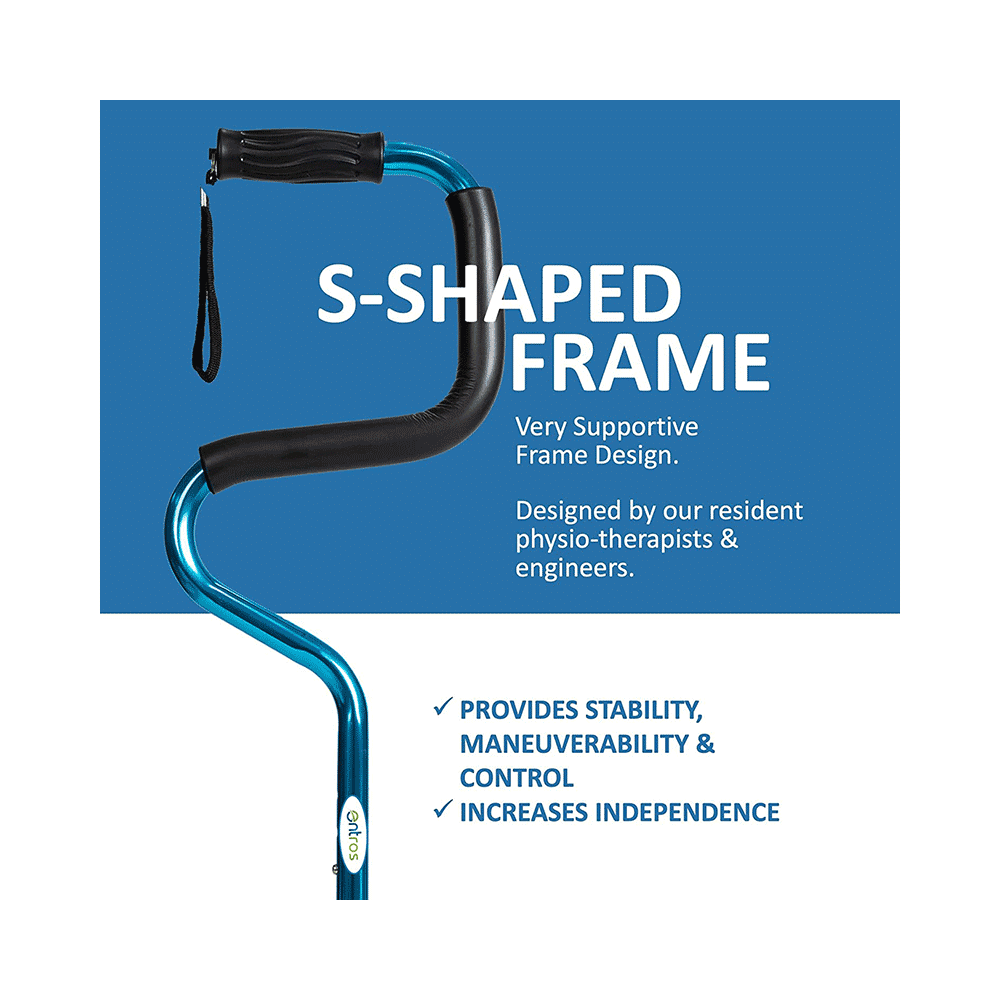 Entros KL921L Portable Height Adjustable 4 Leg Aluminium Stick - Image 4