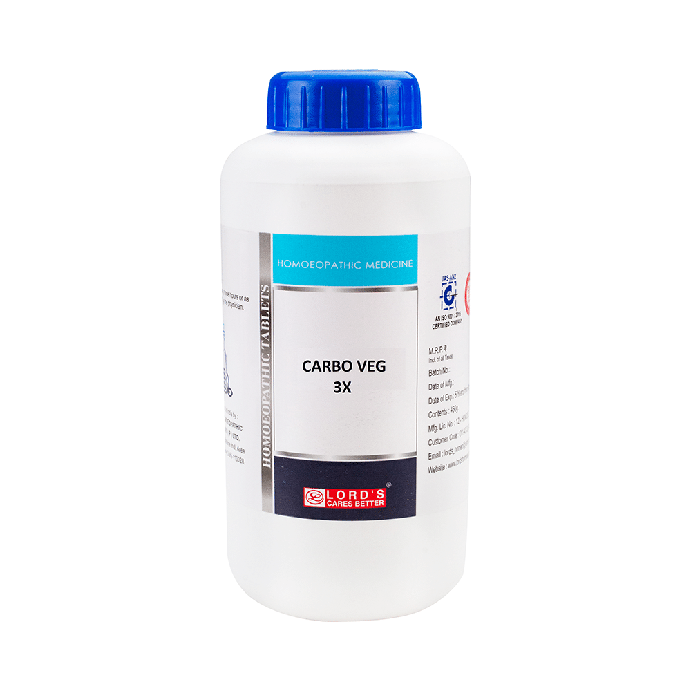 Lord's Carbo Veg Trituration Tablet 3X - Image 1