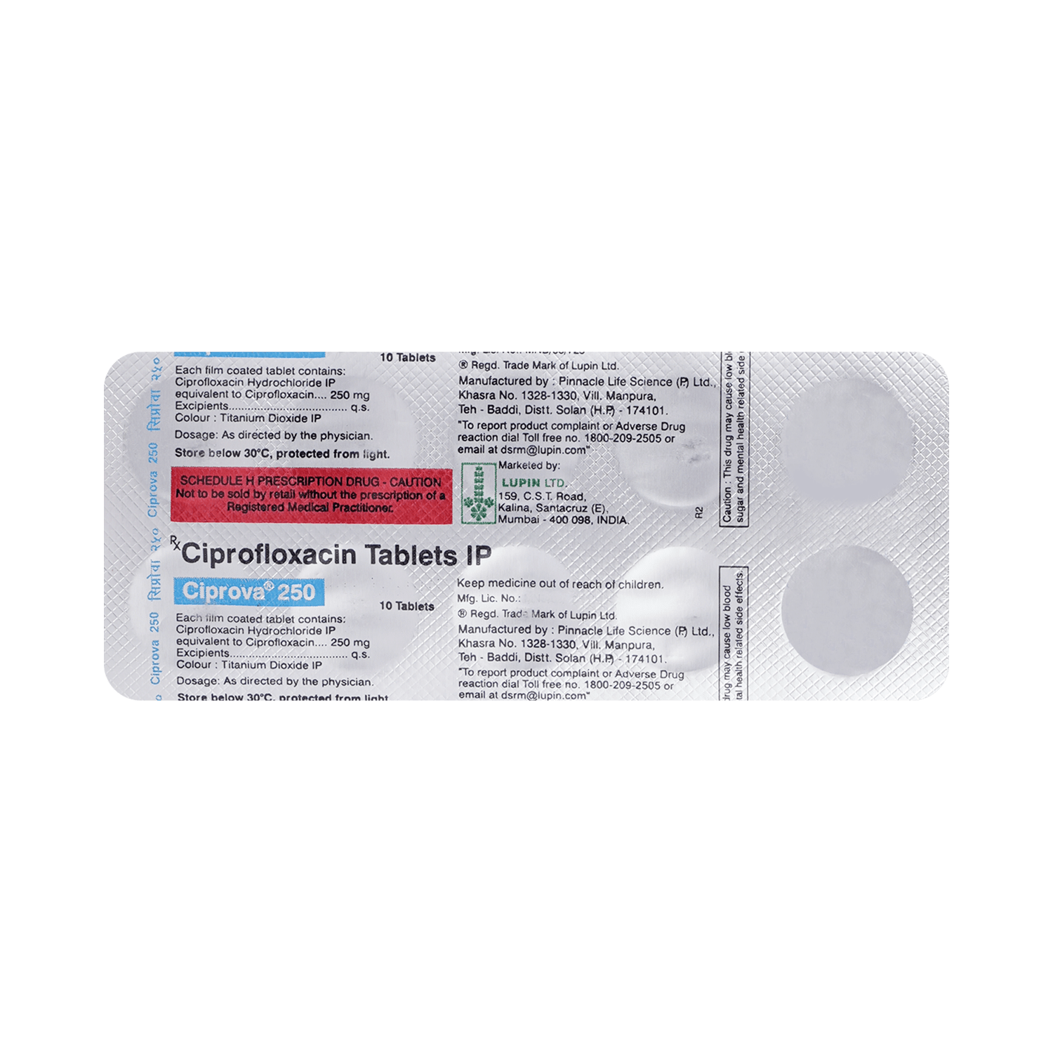 Ciprova 250mg Tablet - Image 7