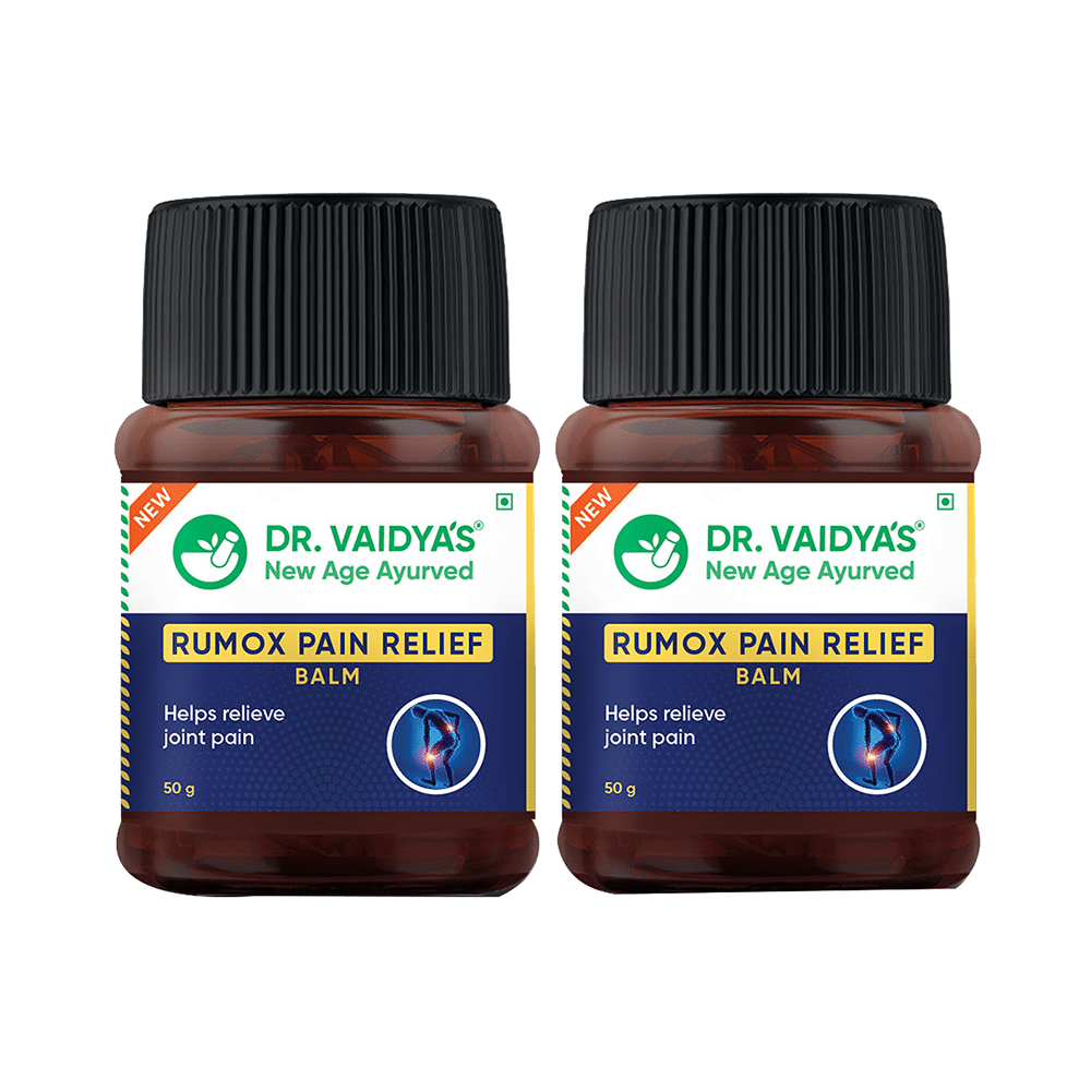 Dr. Vaidya's Rumox Pain Relief Balm (50gm Each) with Mimo Massager Free - Image 2