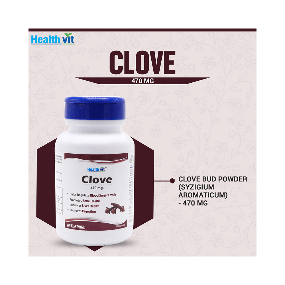 HealthVit Clove 470mg Capsule - Image 4