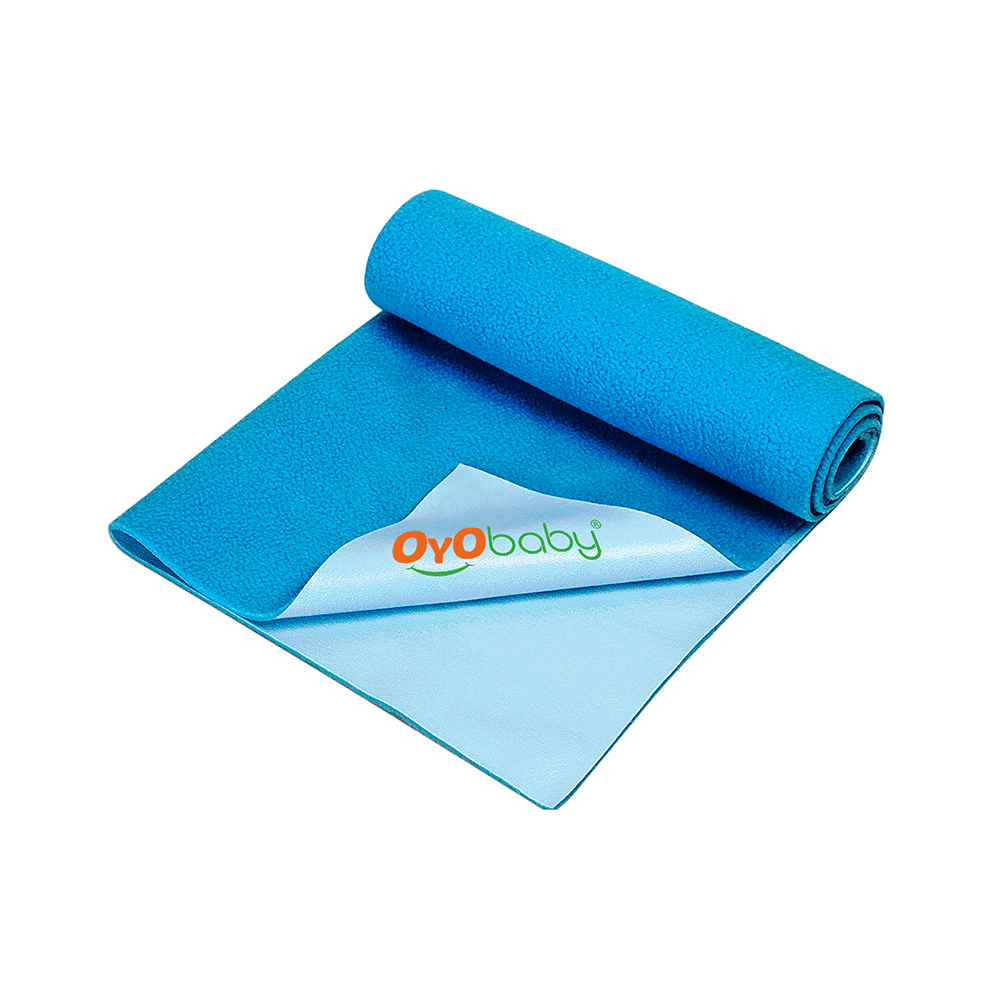 Oyo Baby Waterproof Bed Protector Baby Dry Sheet Small Firoza - Image 1