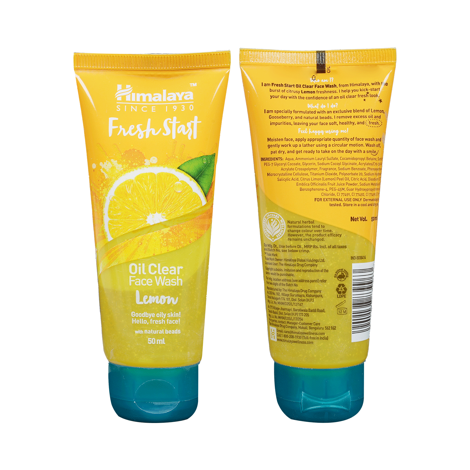 Himalaya Personal Care Fresh Start Oil Clear Lemon Face Wash - Image 1
