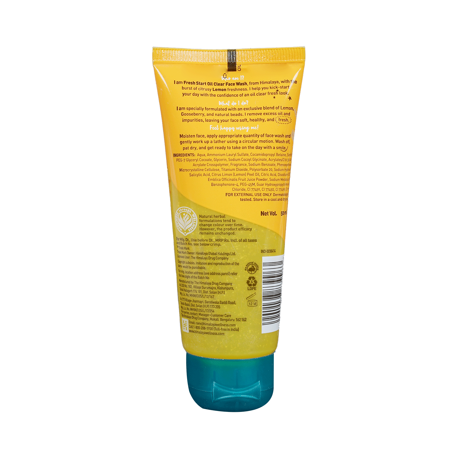 Himalaya Personal Care Fresh Start Oil Clear Lemon Face Wash - Image 3