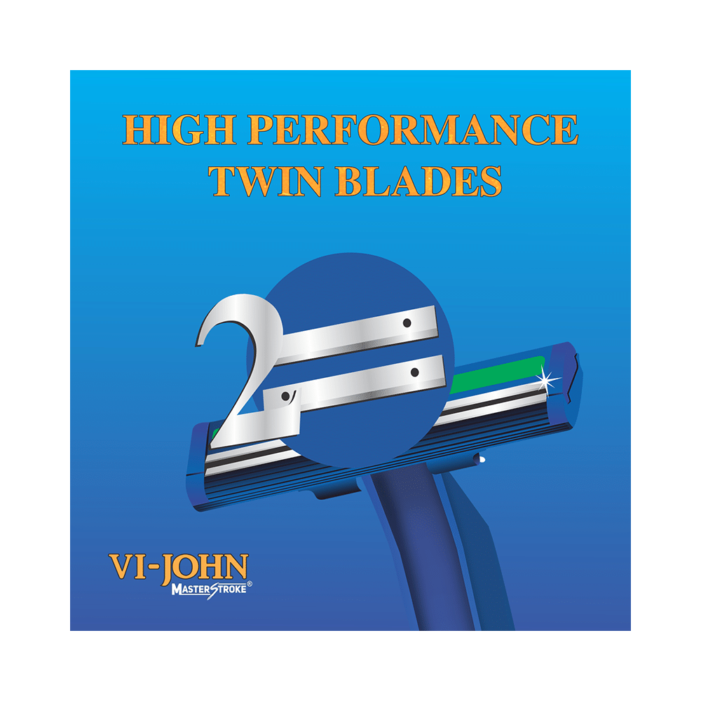 Vi-John Platinum Caoted Master Stroke Disposable Razor - Image 5
