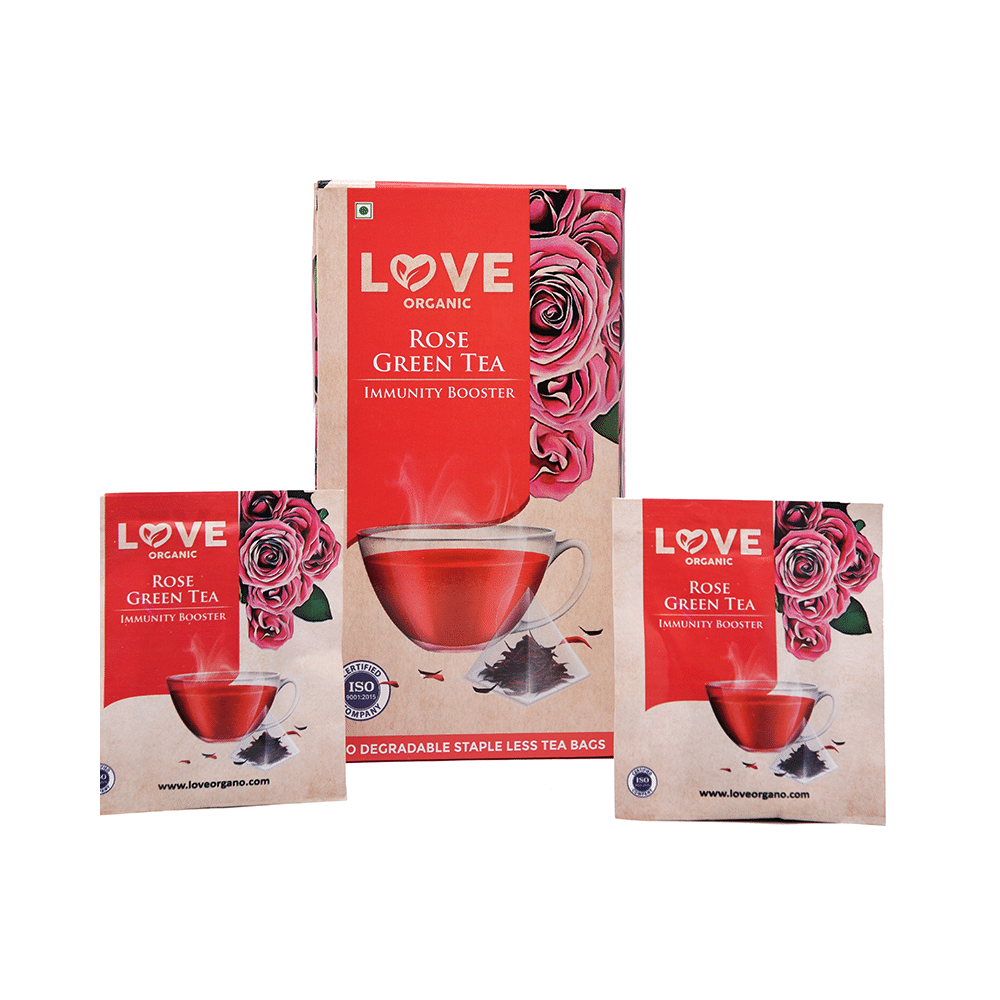 Love Organic Rose Green Tea (2.5gm Each) - Image 5