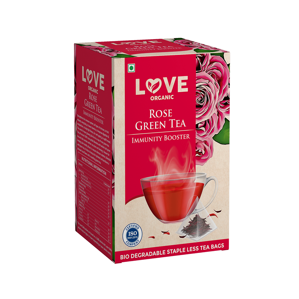 Love Organic Rose Green Tea (2.5gm Each)