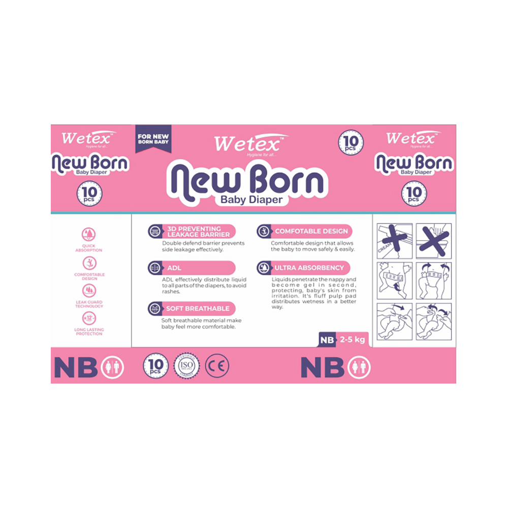 Wetex New Born Baby Diaper - Image 2