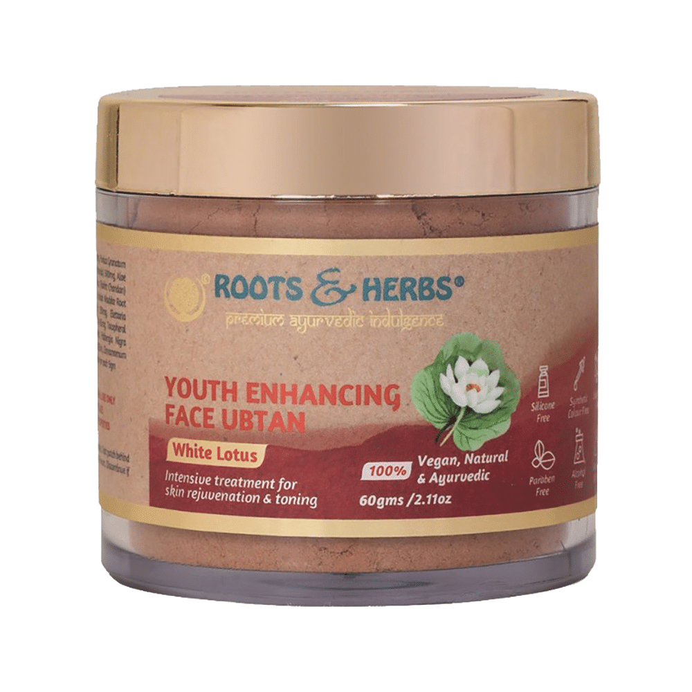 Roots and Herbs White Lotus Youth Enhancing Face Ubtan - Image 1
