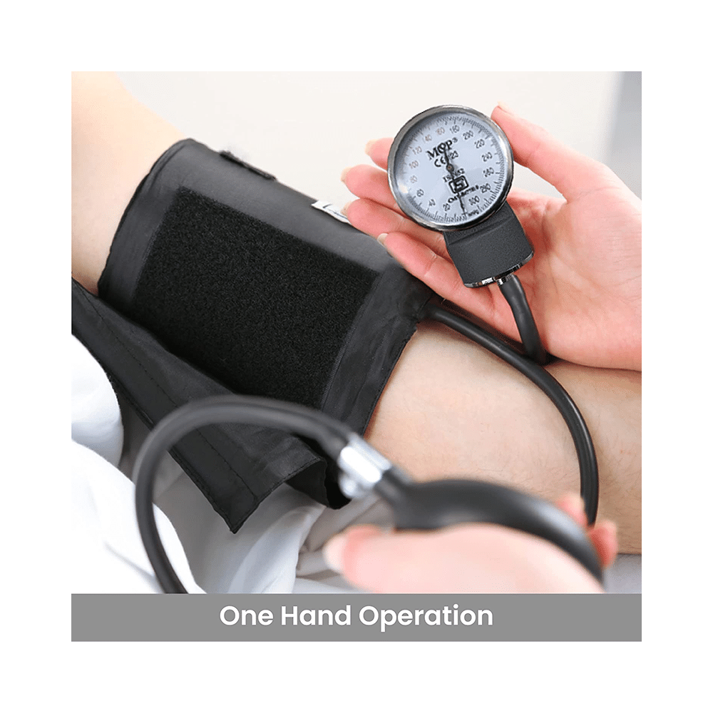MCP Aneroid Type Manual Blood Pressure Monitor Sphygmomanometer Black - Image 6