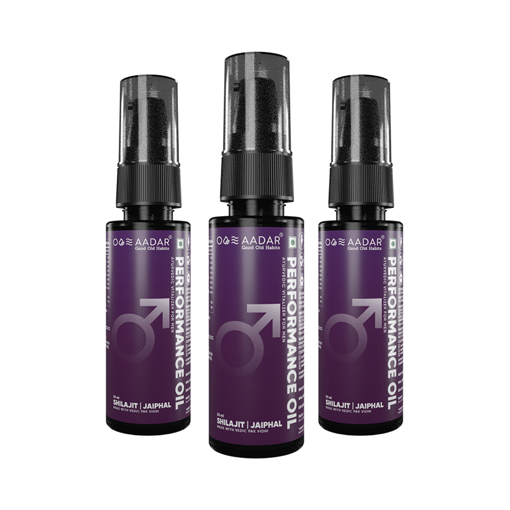 Aadar Performance Oil Ayurvedic Vitalizer for Men (30ml Each) - Image 1