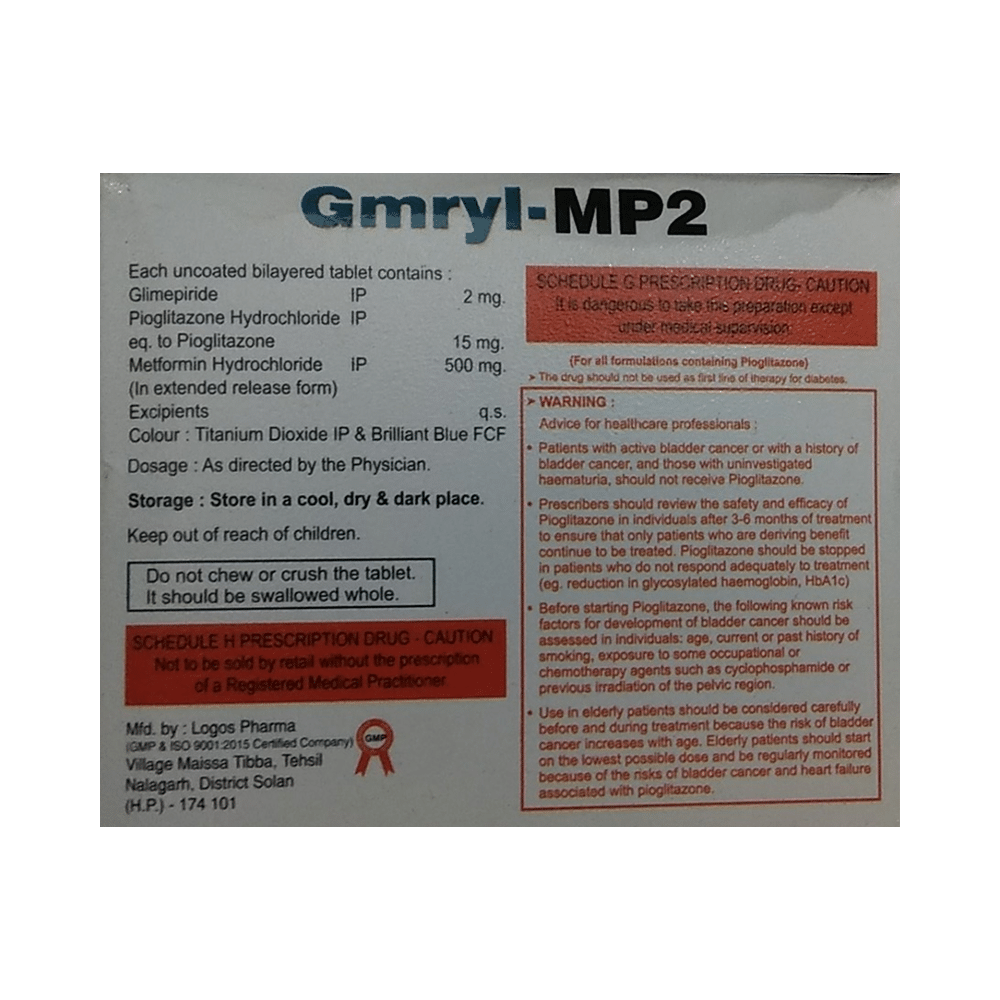 Gmryl-MP2 Tablet ER - Image 2