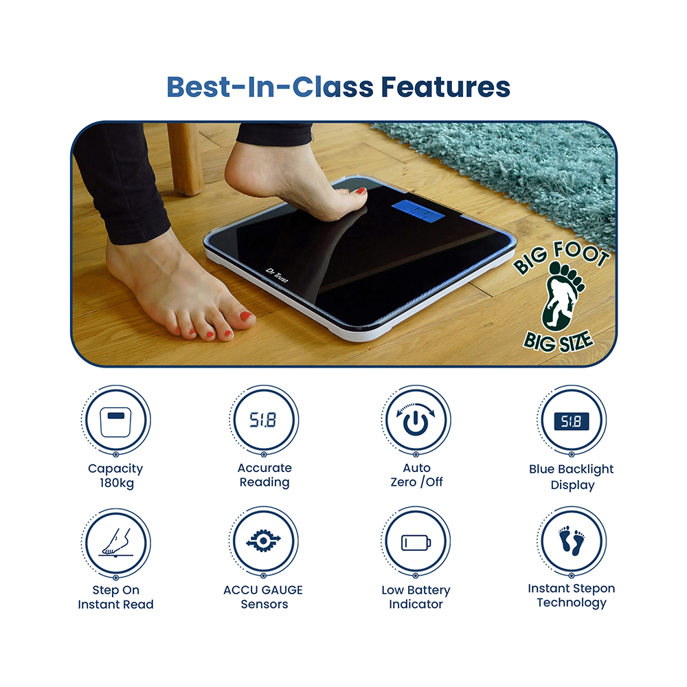 Dr Trust USA Electronic Supernova Digital Personal Weighing Scale Black - Image 5