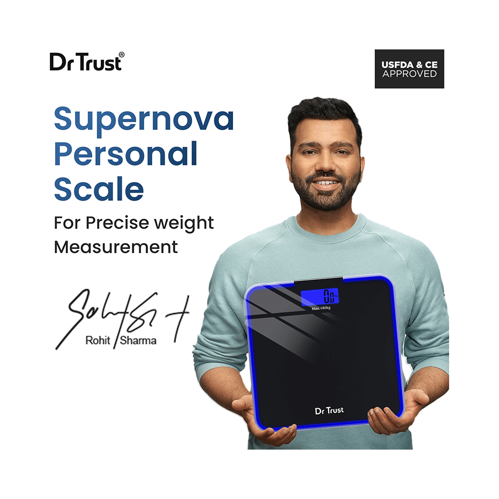 Dr Trust USA Electronic Supernova Digital Personal Weighing Scale Black - Image 2