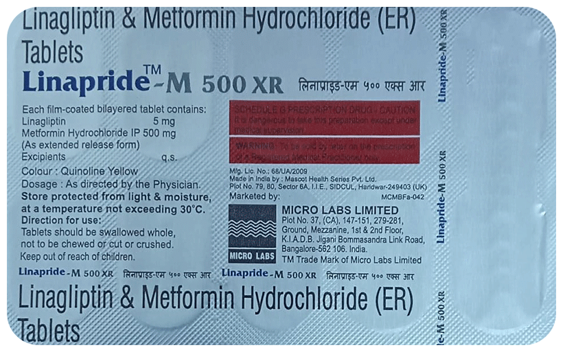 Linapride-M 500 XR Tablet - Image 1