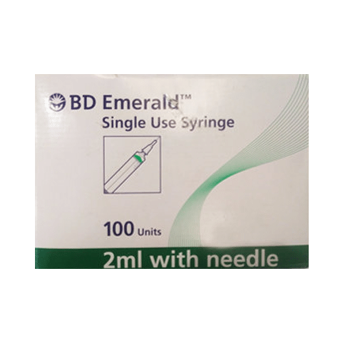 BD Emerald 2ml Syringe with 26G Needle - Image 1