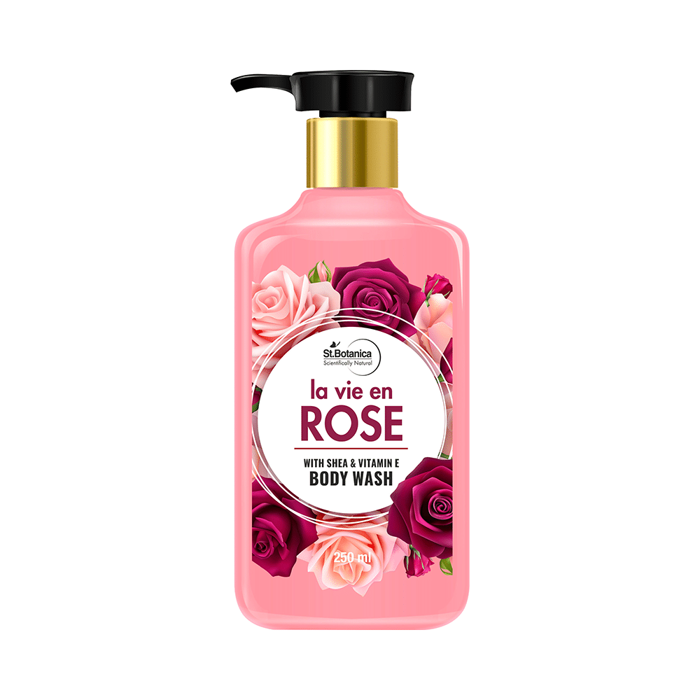 St.Botanica La Vie En Rose with Shea & Vitamin E Body Wash - Image 1