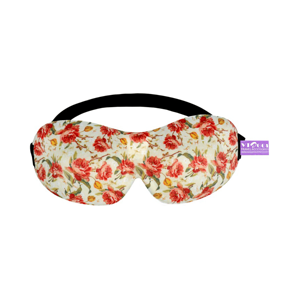 Viaggi 3D Eye Mask Yellow Printed - Image 1