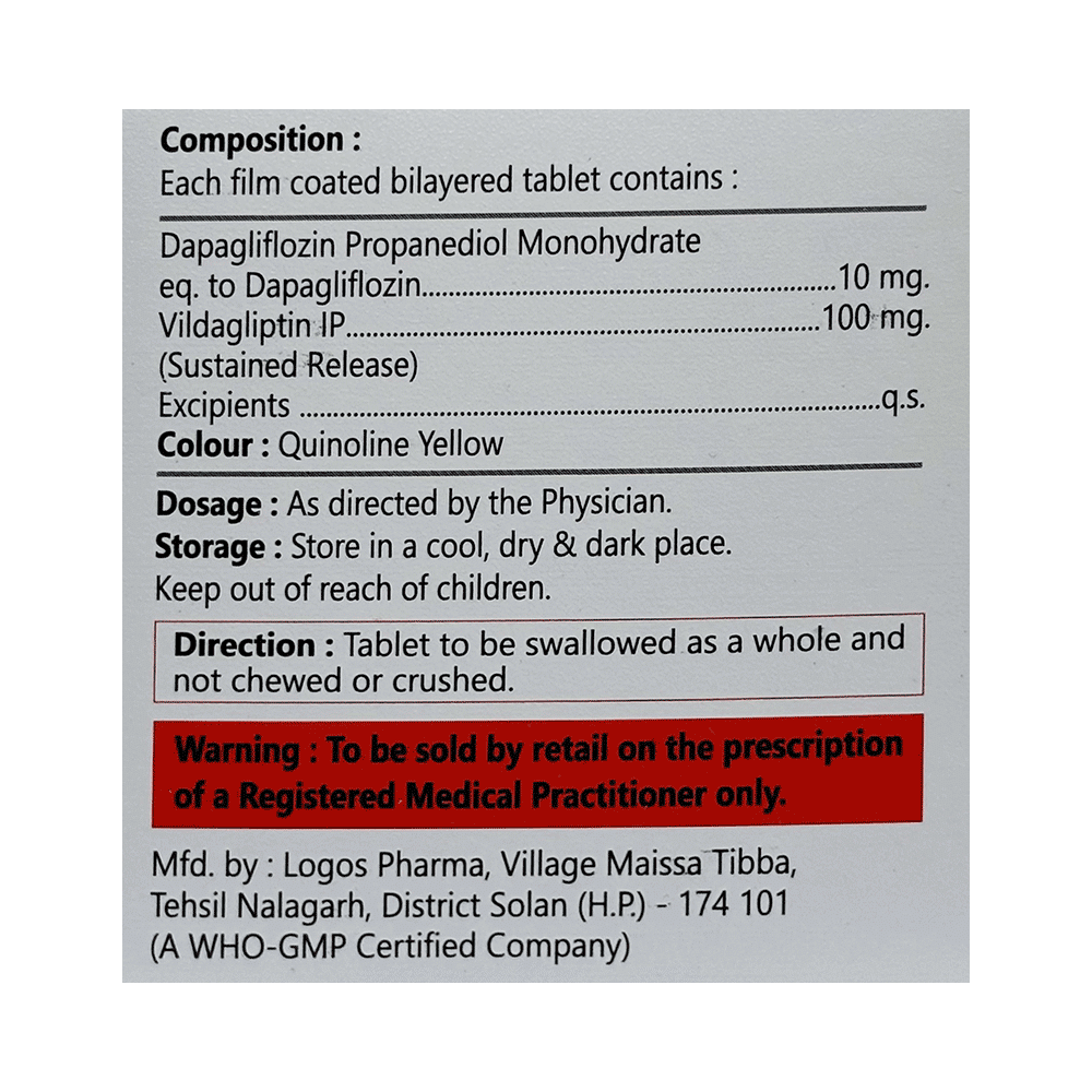 Dapapril V 10/100 Tablet SR - Image 2