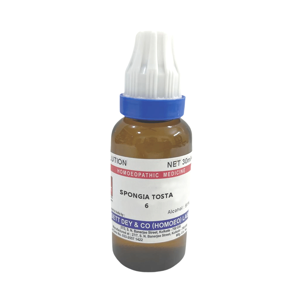 Sett Dey Spongia Tosta Dilution 6