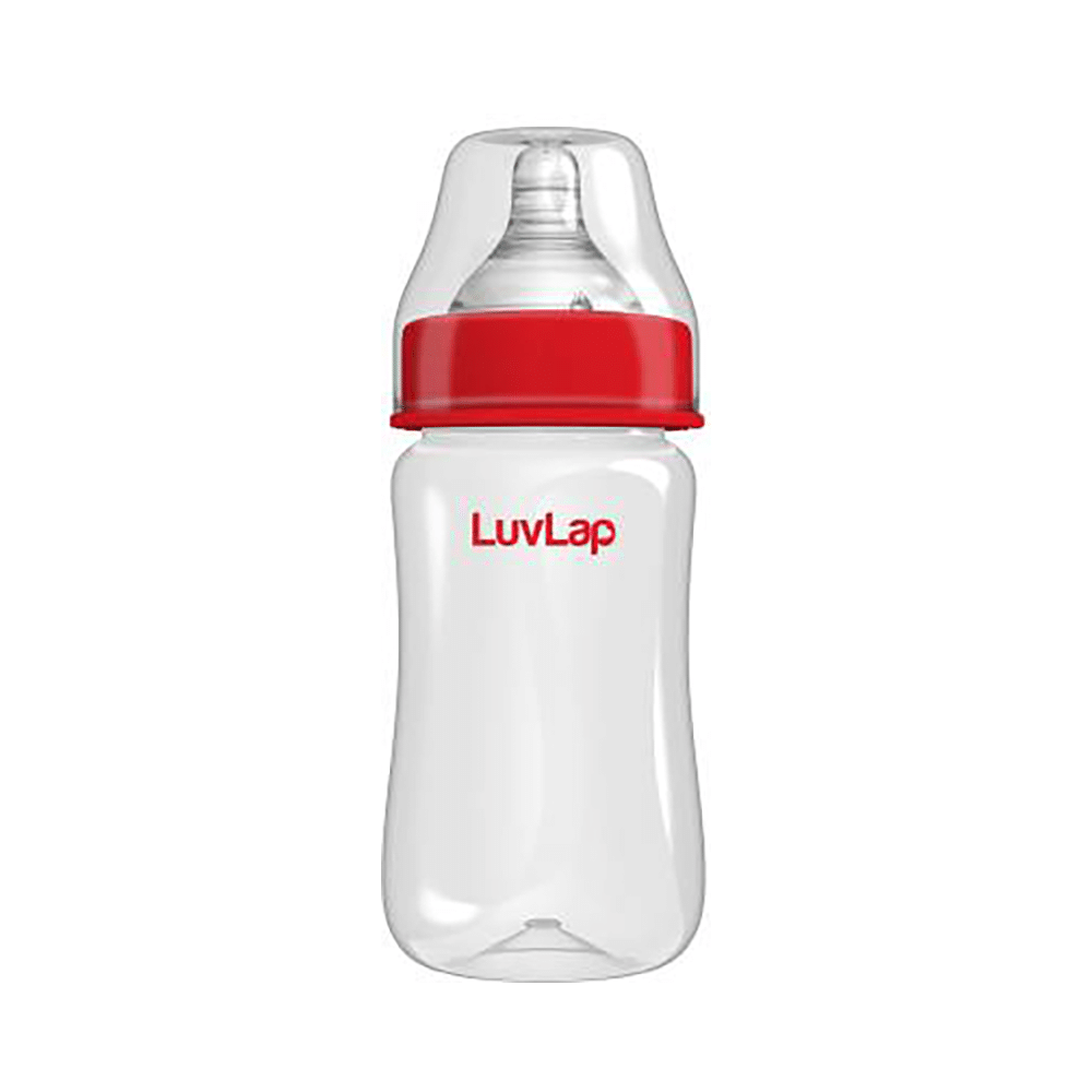 LuvLap Natura Flo Wide Neck Feeding Bottle 3m+ - Image 2