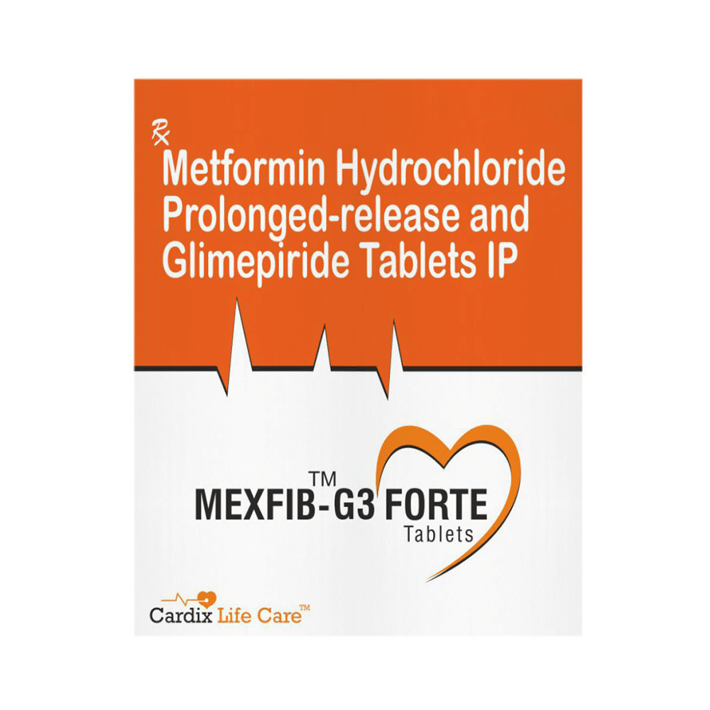 Mexfib G Forte 3mg/1000mg Tablet SR