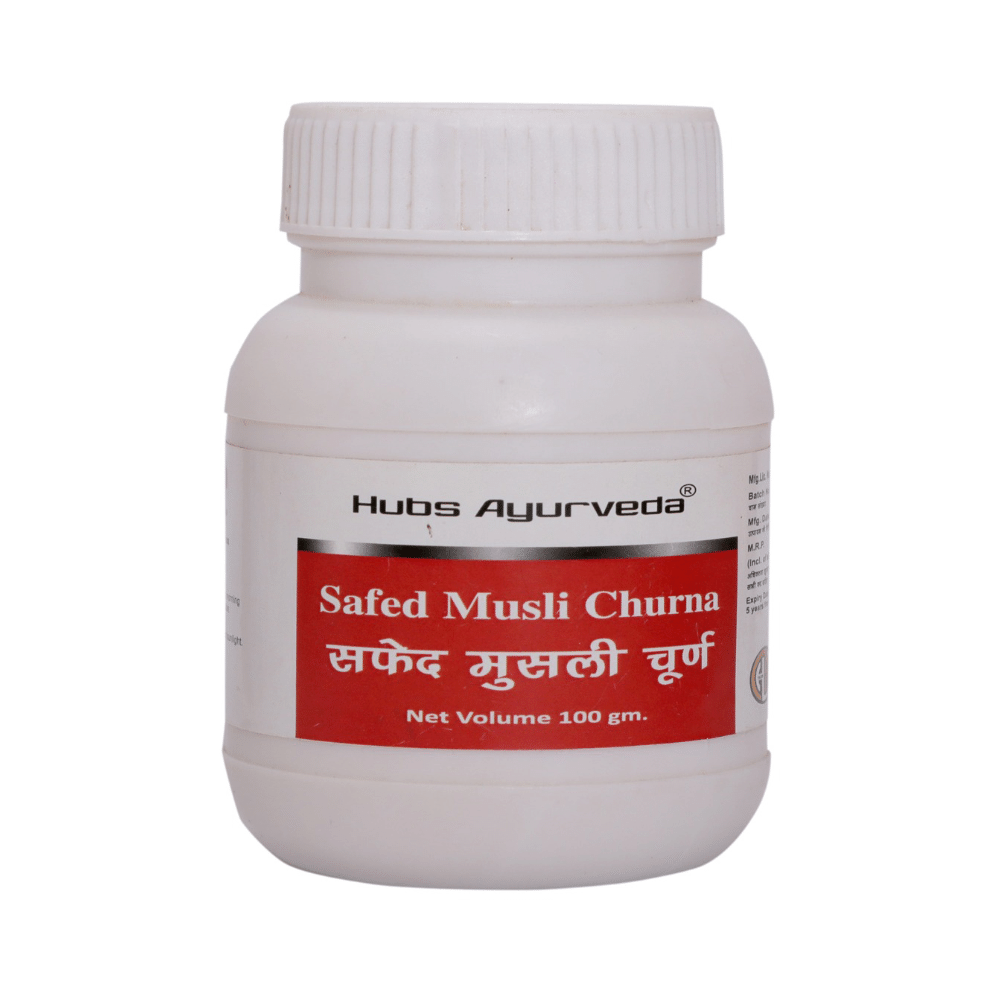 Hubs Ayurveda Safed Musli Churna - Image 1