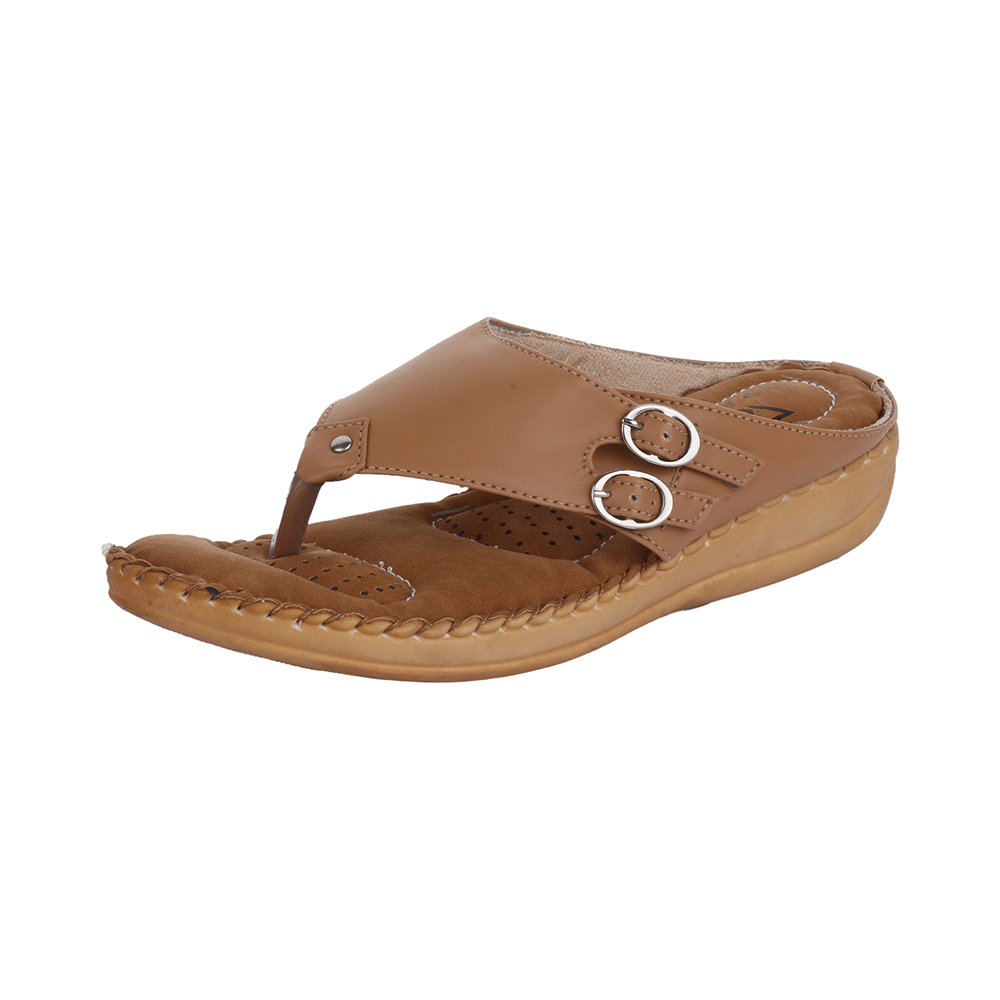 Trase Doctor Ortho Slippers for Women & Girls Light weight, Soft Footbed with Flip Flops 5 IND/UK Beige - Image 6