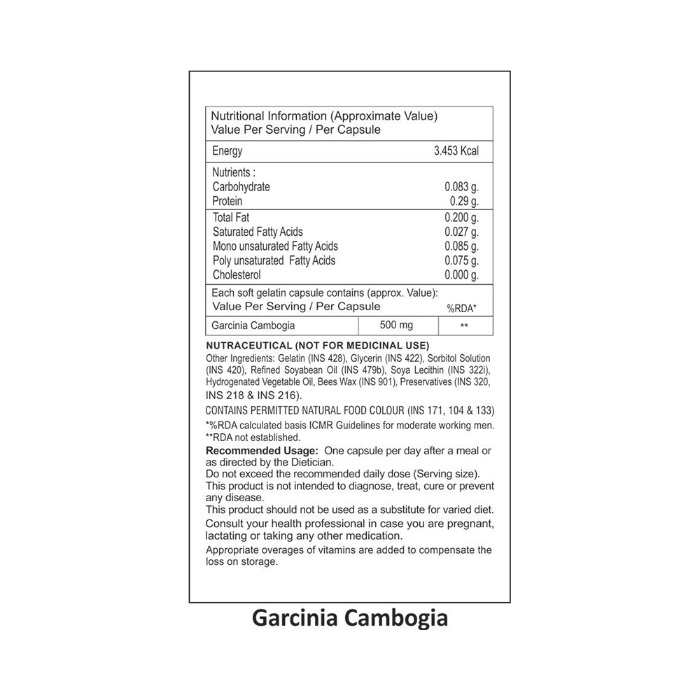 La Nature's Garcinia Cambogia Softgel Capsules - Image 2