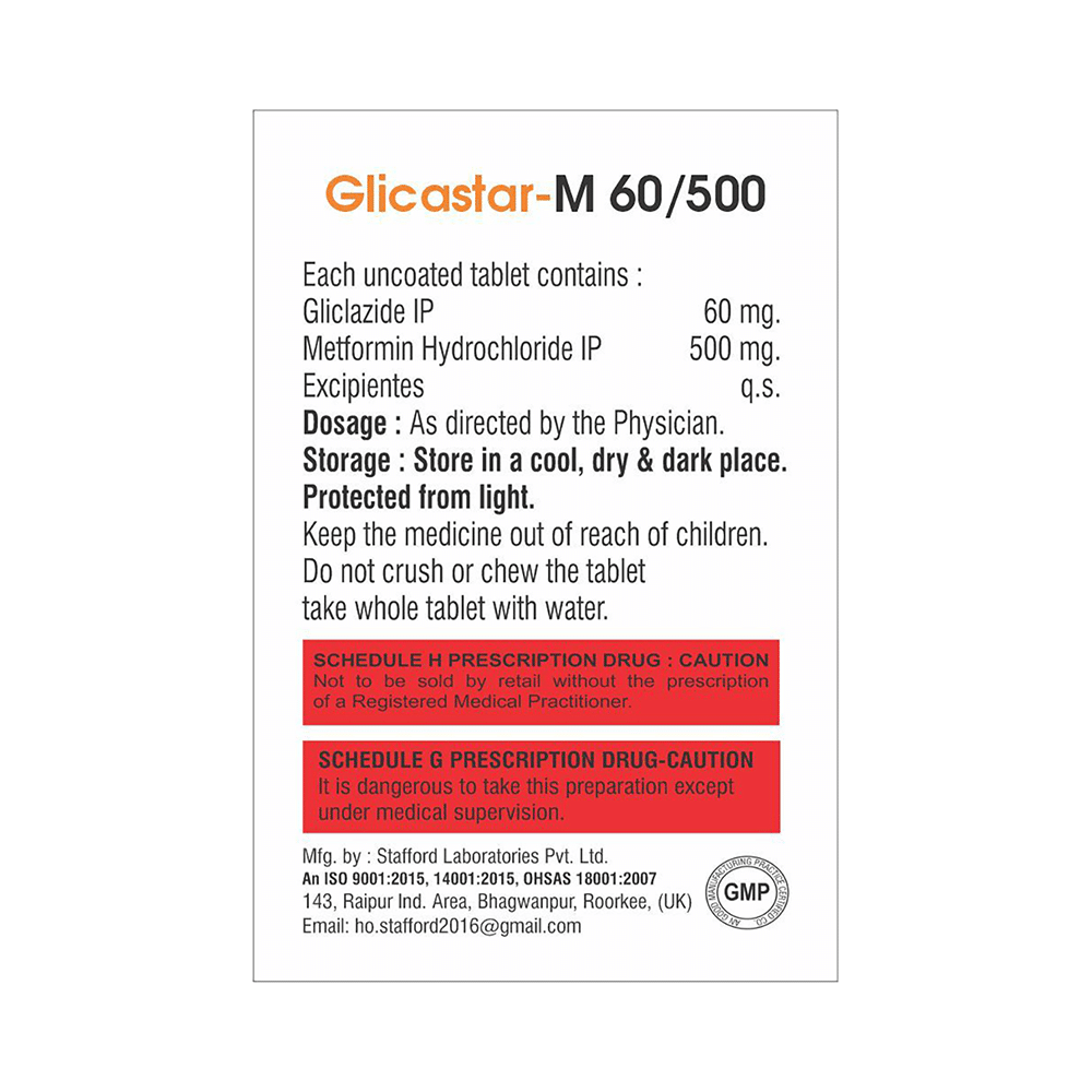 Glicastar-M 60/500 Tablet - Image 2