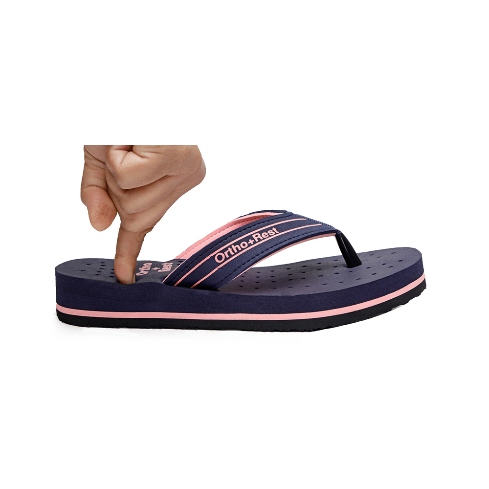 Ortho + Rest L331 Extra Soft Flip Flop Orthopedic Slippers for Women & Girls Blue 5 - Image 6