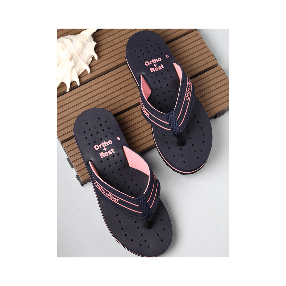 Ortho + Rest L331 Extra Soft Flip Flop Orthopedic Slippers for Women & Girls Blue 5 - Image 4