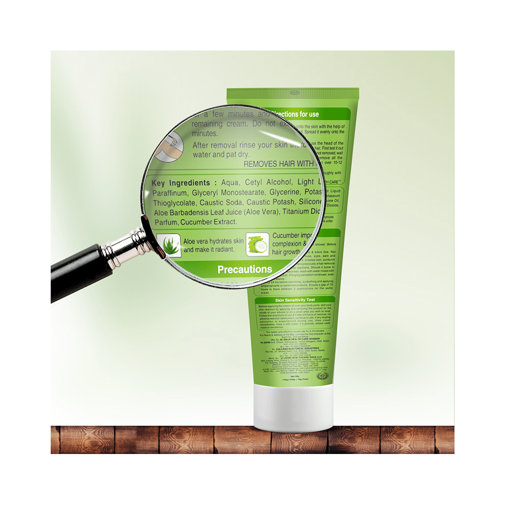 Vi-John Feather Touch Hair Removal Cream Aloevera & Cucumber - Image 4