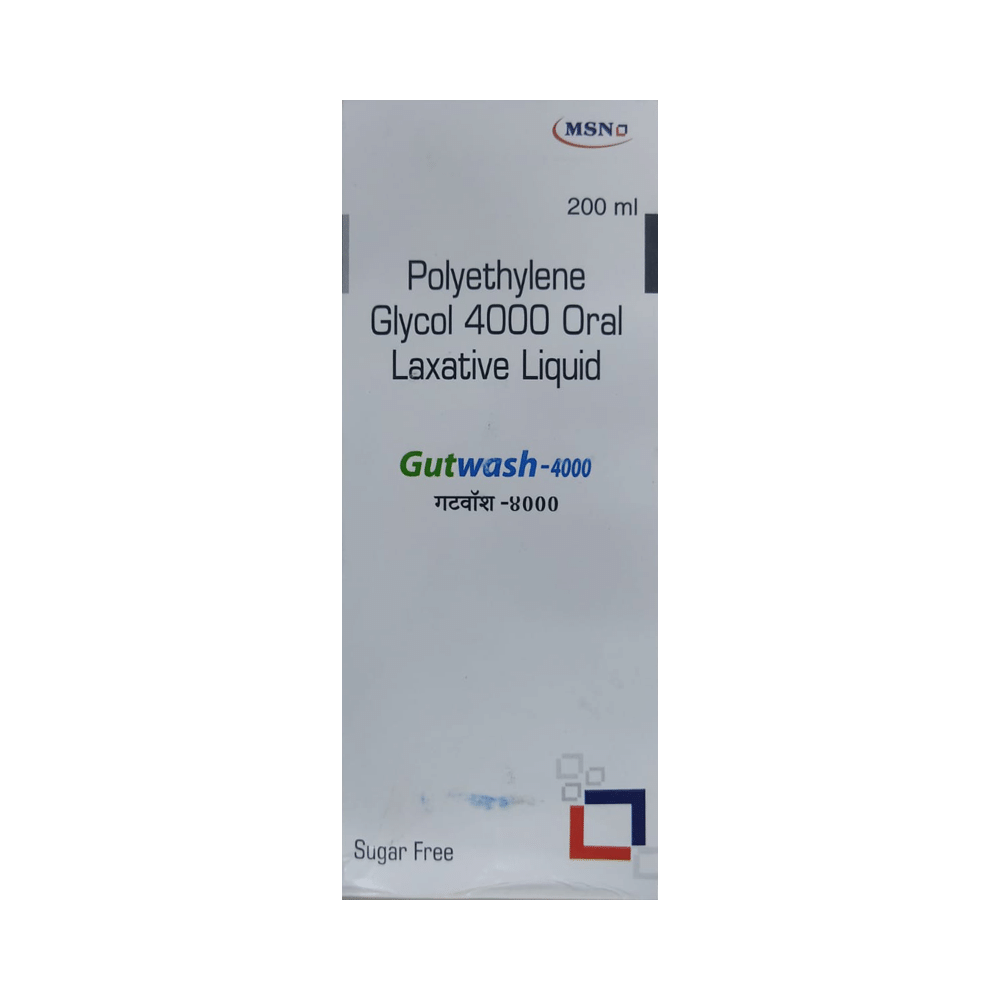 Gutwash 4000 Oral Laxative Liquid Sugar Free - Image 1