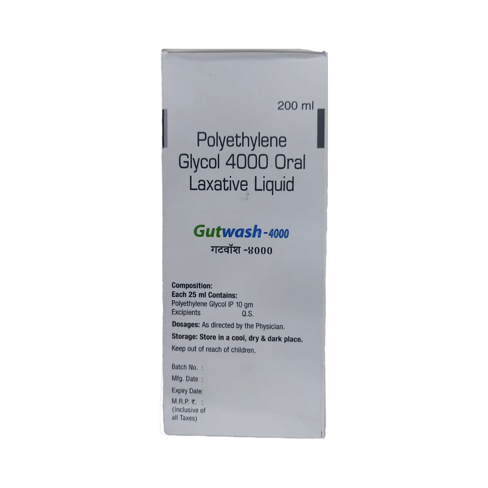 Gutwash 4000 Oral Laxative Liquid Sugar Free - Image 3