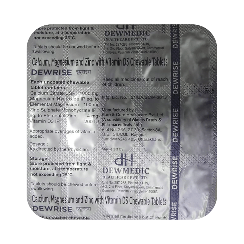 Dewrise Chewable Tablet