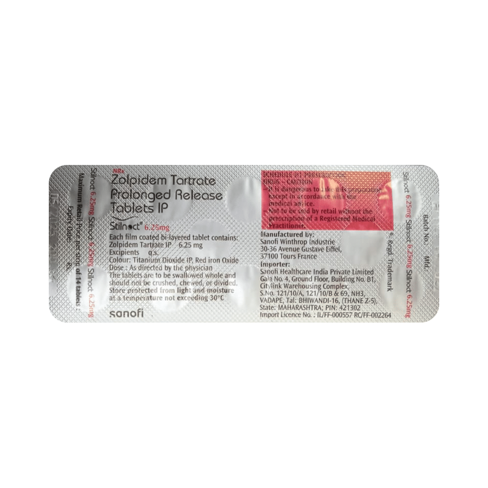 Stilnoct 6.25mg Tablet - Image 4
